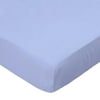 SheetWorld Fitted 100% Cotton Percale Play Yard Sheet Fits BabyBjorn Travel Crib Light 24 x 42, Solid Blue Woven