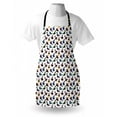 thumbnail image 4 of Cats Apron, Silhouettes of Chunky Animals Design with Winter Clothes Whiskers on a Plain Backdrop, Unisex Kitchen Bib with Adjustable Neck for Cooking Gardening, Adult Size, Multicolor, by Ambesonne, 4 of 4