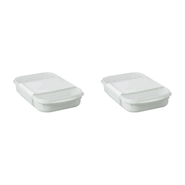 Billuyoard Caja de plástico sellada multifuncional para varios granos Caja de conservación de granos varios tamaño grande 800ML talla grande 800ML 2Conjunto