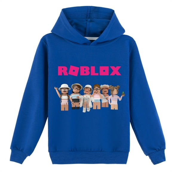 Roblox Long Sleeve Sweatshirts with Hood Comfy Lighweight Hoodies Casual Pullover Tops for 8-16 Years