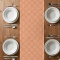 thumbnail image 4 of Table Runner 70 Inches Long for Kitchen Dining, Orange Plaid Dresser Scarf Farmhouse, Dining Table Decorations for Wedding/Parties, Modern Farmhouse Simple Abstract Stripes 13 x 70 In, 4 of 8