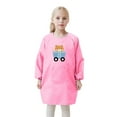 thumbnail image 2 of FUZHIQ Girls Long Sleeve Tshirts Kid Art Smock Apron With Pocket for Children Printed Artist Painting Aprons Smocks With Long Sleeve Light Pink,2-4 Years, 2 of 6