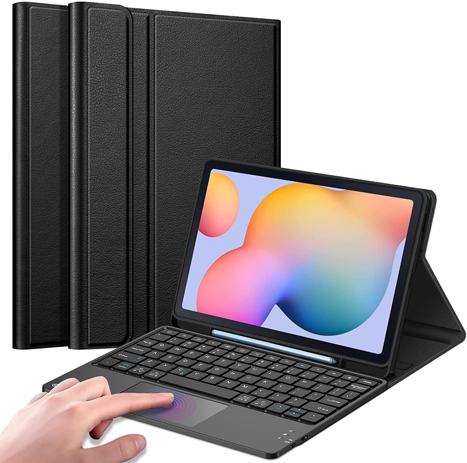 Ampère Goed gevoel heden Fintie Keyboard Case for Samsung Galaxy Tab S6 Lite  10.4(2020/2022)SM-P610/P613/P615/P619with Keyboard Built-in Touchpad, Soft  TPU Back Stand Cover Detachable Wireless Bluetooth Keyboard, Black -  Walmart.com
