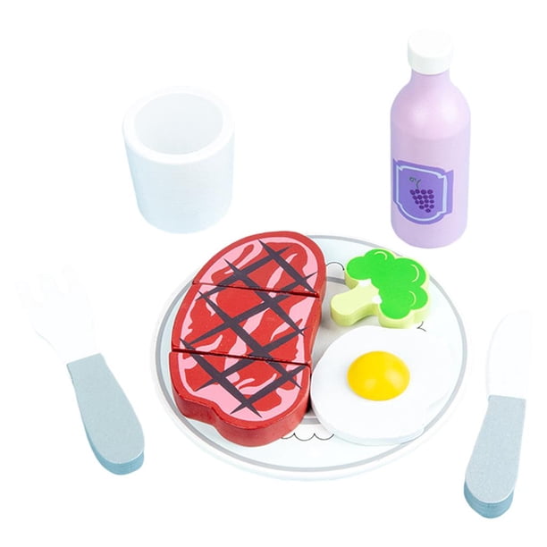 Koolsoo Juguetes de desayuno, juguetes de cocina, juguetes educativos para niños pequeños, regalo de cumpleaños Azul