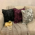 thumbnail image 3 of Gray Standard Pillow Cases, Vintage Style Ruffles Shabby Chic Standard Pillow Shams, 20x26 inch (50x65 cm) Satin Standard Pillow Shams, Victorian Standard Pillow - Vintage Gray Ruffles, 3 of 9