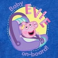 thumbnail image 2 of CafePress - Peppa Pig: Baby On Board! - Cute Infant Baby Football Bodysuit, 2 of 3
