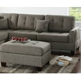 thumbnail image 6 of 104" L-Shaped Sectional Sofa with Reversible Chaise, 5-Seat Living Room Furniture Sets with Ottoman, Linen Retro Convertible Sofa Couches for Living Room, Coffee, Truck Delivery In 2-3 Weeks, 6 of 8
