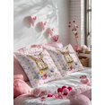thumbnail image 3 of Easter Throw Pillow Covers 18x18 Inch Set of 2 Easter Bunny Decorative Pillow Covers Rabbit Flower Pink Plaid Cushion Cover Pillowcase for Sofa Couch Bed Home Decor, 3 of 9