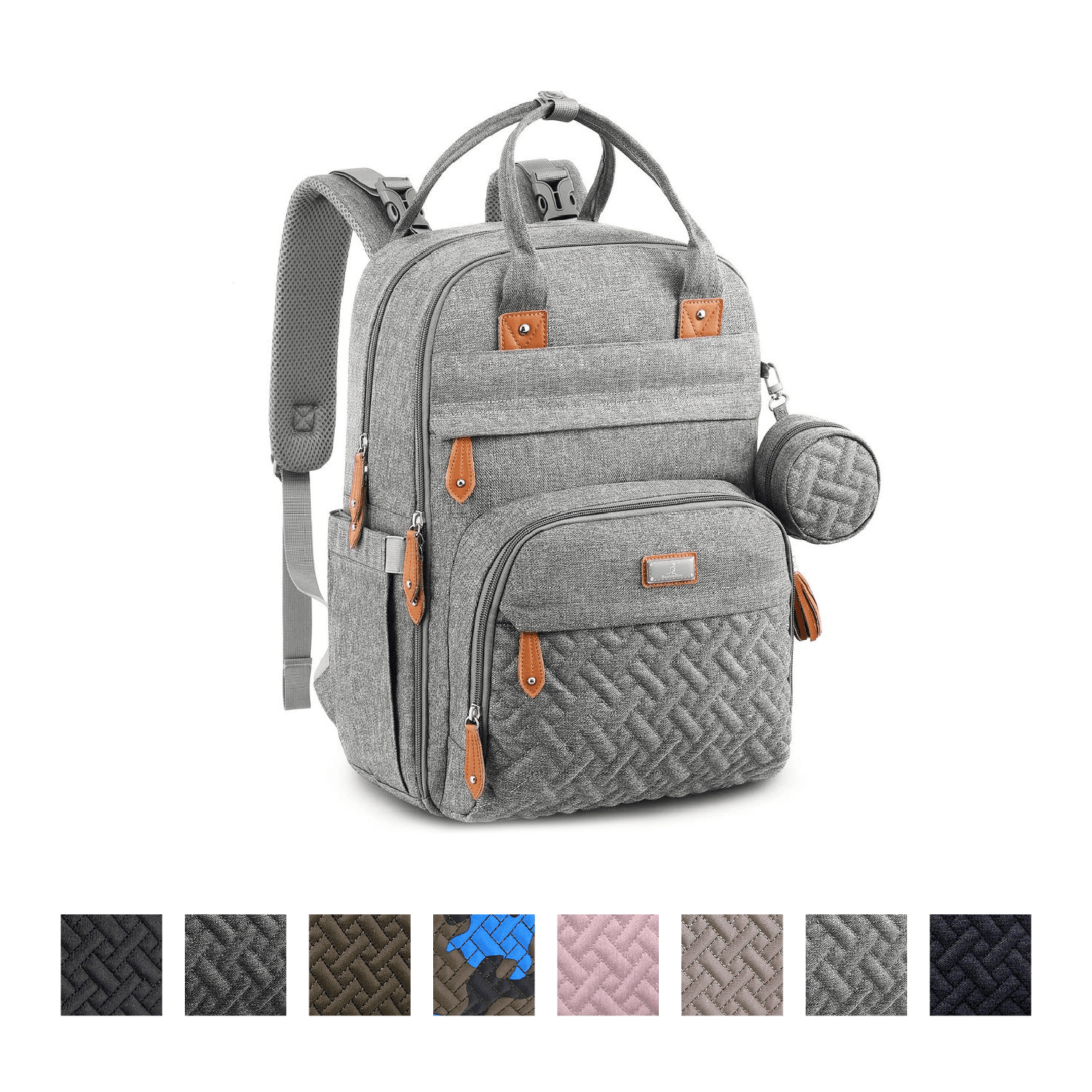 BabbleRoo Baby Diaper Bag Backpack, Waterproof Travel Bag, Unisex ...