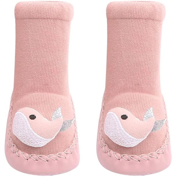 Mocasín para bebé niña, zapatos para niños pequeños, calcetines, calcetines de algodón antideslizantes Adepaton WMZL-564-11