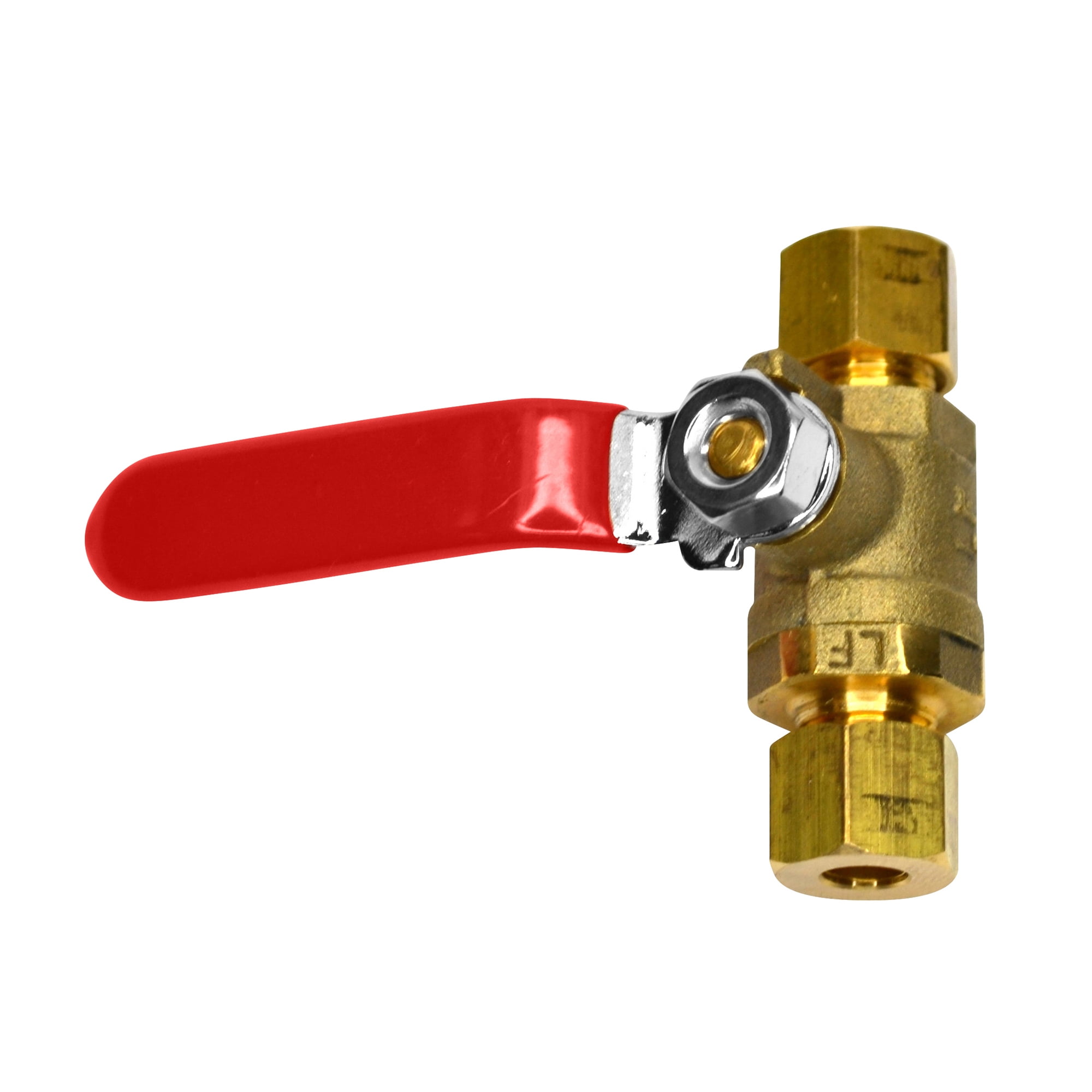 OCSParts MTLB4C 1/48 Brass Ball Valve, Compression to Compression