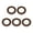 Coffee color, variant on 5PCS User Friendly Plant Wrap Tape Suitable for Artificial Flowers and Projects