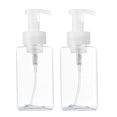 thumbnail image 4 of OUNONA Set of 2 Empty Foaming Soap Dispenser Bottles, 650ml Transparent Press Pump for Liquid Soap, Hand Wash, and, 4 of 8