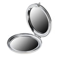 thumbnail image 3 of HILABEE 2x Travel Folding Metal Mirror Pocket Handbag Compact Comestic Makeup Mirror, 3 of 7