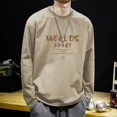 thumbnail image 2 of Sudadera con cuello redondo para hombre, camiseta de capa base para hombre, ropa holgada de primavera Y2k, ropa de calle japonesa, camiseta informal de una pieza, 2 of 4