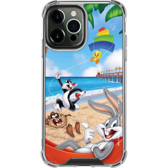 Skinit Cartoons Looney Tunes Beach iPhone 13 Pro Max Clear Case