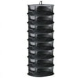 thumbnail image 1 of Amdohai 2ft 8 Layer Herb Collapsible Drying Rack W/Zipper Black Mesh Trays Dry Net Hanging for Hydroponics, 1 of 8