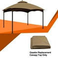 thumbnail image 4 of Eurmax 10x12 Gazebo Replacement Canopy 2 Tier Replacement Canopy,Khaki, 4 of 5