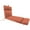 Sangaria Red, variant on Jordan Manufacturing 72" x 22" McHusk Stone Grey Crosshatch Rectangular Outdoor Chaise Lounge Cushion with Ties and Hanger Loop