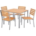thumbnail image 5 of Global Industrial Stackable Outdoor Dining Armless Chair, Tan, 4 Pack, 5 of 5