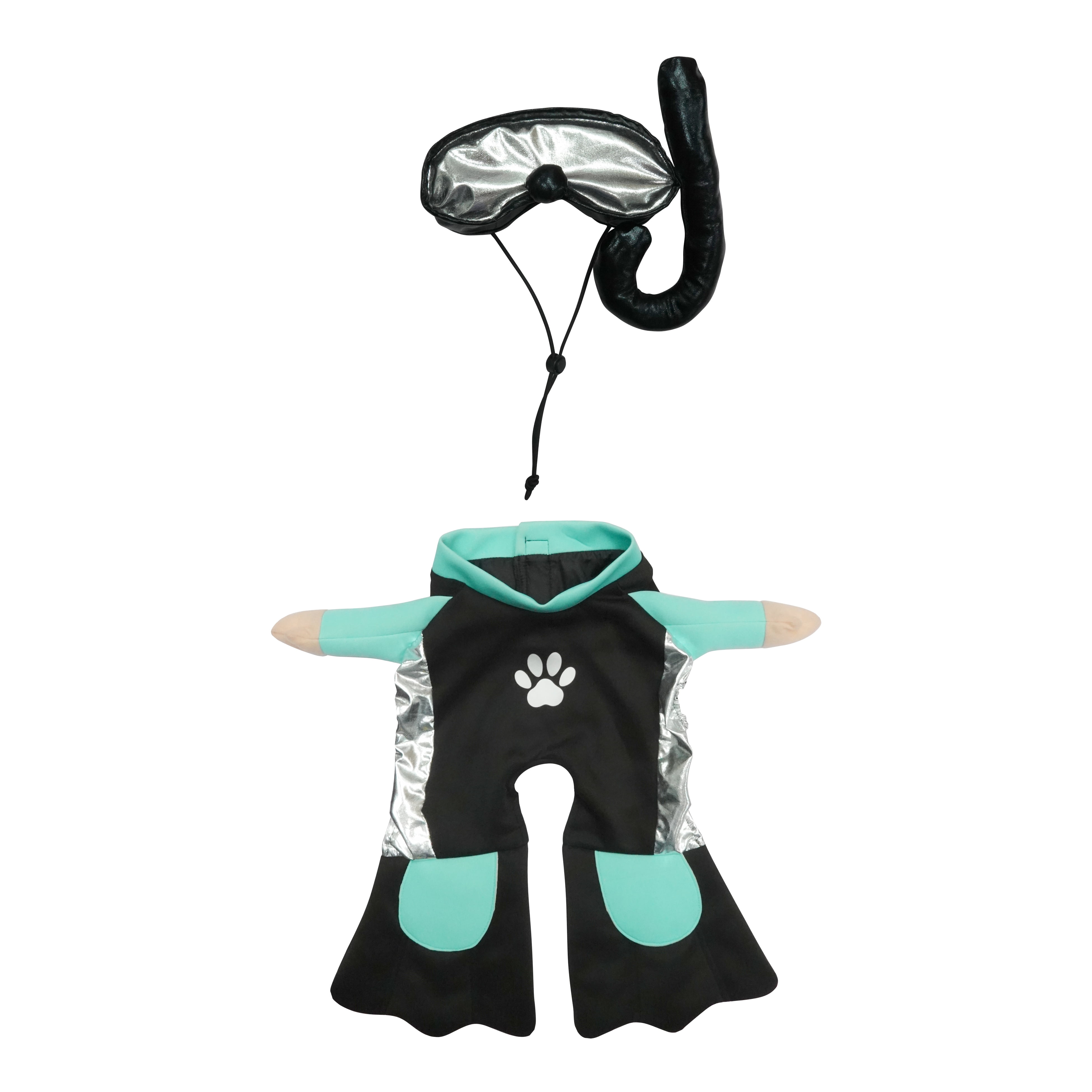 Best Furry Friends Costume for Dogs or Cats, Scuba Diver, Large