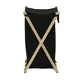 thumbnail image 5 of Household Essentials X-Frame Wood Laundry Hamper, Folding Wood Frame with Washable Poly-Cotton Bag, 5 of 7
