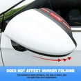 thumbnail image 3 of 2PCS Car Rear View Mirror Rain Eyebrows, Sports Auto Side Mirror Rainproof Guard, Waterproof PVC Rearview Mirror Rain Visor Smoke Cover, Car Exterior Accessories for Most Vehicles,Transparent Monster, 3 of 6