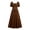 Brown#renaissance corset dress women, variant on SZJXBUY Renaissance Dresses for Women Plus Size Vintage Short Puff Sleeve Cottage Core Dress Lace Up Front Square Neck Medieval Corset Dress Black,S