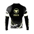 thumbnail image 2 of Raven Fightwear Men's The Gods of Greece Zeus Rash Guard MMA BJJ Black, 2 of 3