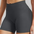 thumbnail image 4 of felwors Women Workout Gym Shorts 4.5 Scrunch Butt Lifting Tummy Control Shorts Comfy Running Seamless Booty Biker Shorts Dark Gray, M, 4 of 5