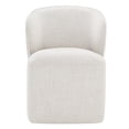 thumbnail image 5 of CHITA Morden Upholstered Dining Room with Casters, Fabric Wrap-round Armless Chairs for Kitchen Dining Room, Wheat, 5 of 12
