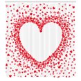 thumbnail image 3 of Ambesonne Vintage Valentine Shower Curtain, Tiny Hearts, 69"Wx84"L, Vermilion Pastel Pink, 3 of 3