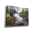 thumbnail image 2 of Epic Graffiti 'Cabin Lake' by Bigelow Illustrations, Canvas Wall Art, 16"x12", 2 of 8