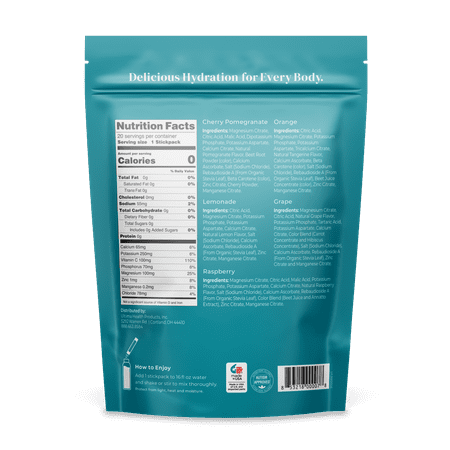 Ultima Replenisher Electrolyte Hydration Mix, Variety Pack, 20 Count Pouch Stickpacks - Sugar Free, 0 Calories, 0 Carbs - Gluten-Free, Keto, Non-GMO, Vegan -Magnesium, Potassium, Calcium, Sodium