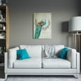 thumbnail image 3 of Yosemite Home Decor Toile en Tissu « Peacock Poise I » Multicolore, 3 of 8