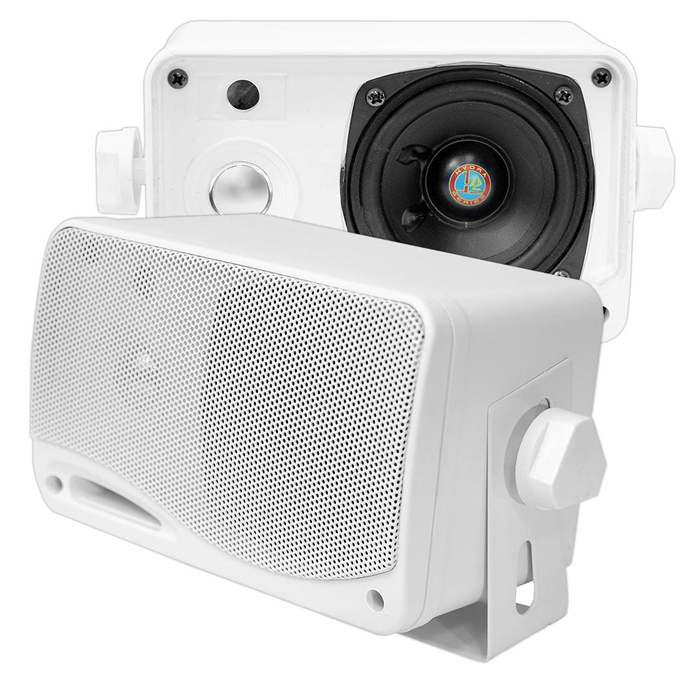 3.5 Inch 200W Pair of Marine Grade 3-Way Speaker Outdoor Weatherproof Set 