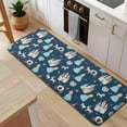 thumbnail image 5 of Dark Blue Princess Castle Pattern Kitchen Rug Mat,Kitchen Runner Rugs Non Skid Washable,Decorative Kitchen Floor Mats for Kitchen,Sink,Laundry,17"x47.2", 5 of 7