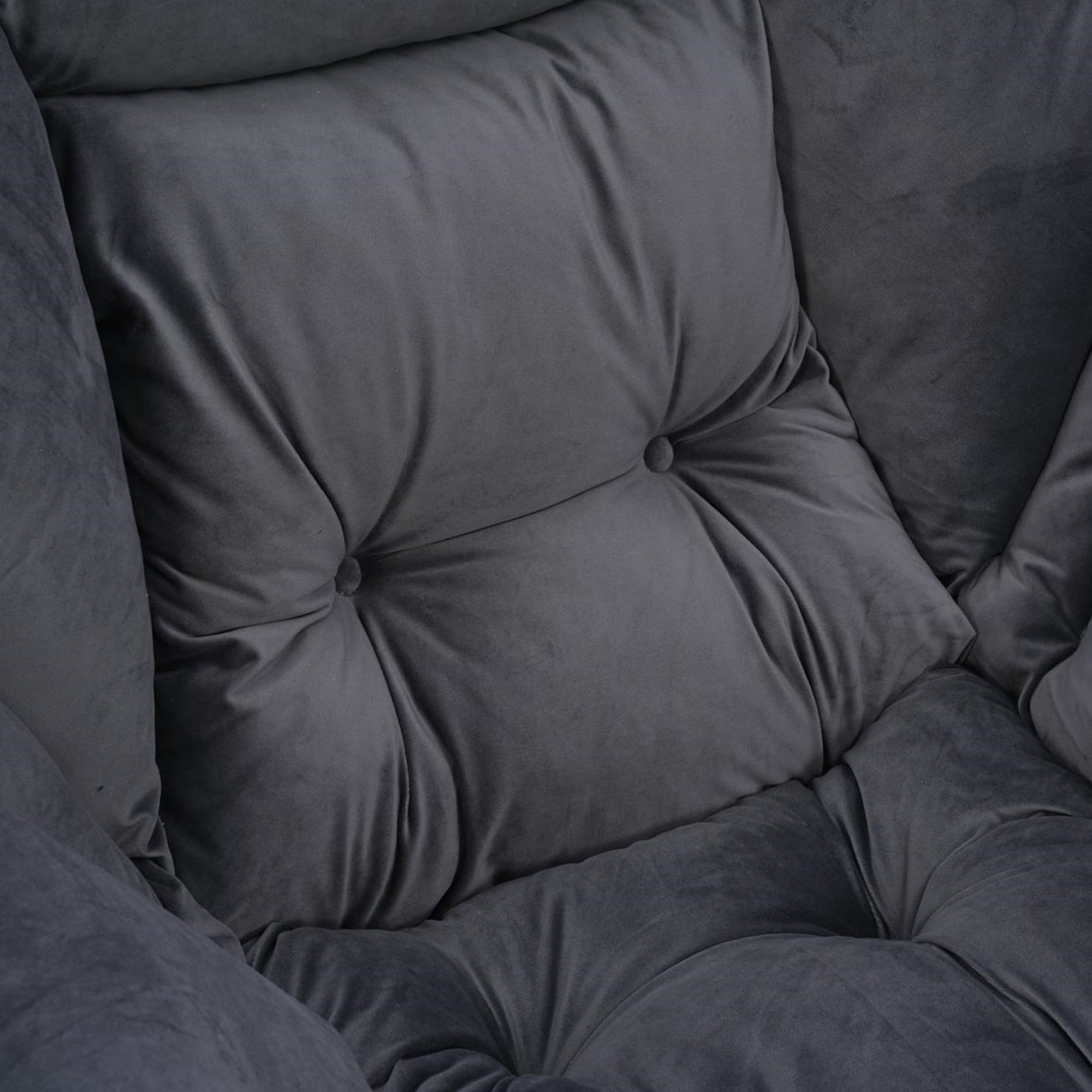 Kadyn Living Room Chairs, Single Sofa Chairs with Armrests and A Side Pocket, Dark Gray Armchair, Chair with Ottoman Set Kadyn Living Room Chairs, Single Sofa Chairs with Armrests and A Side Pocket, Dark Gray Armchair, Chair with Ottoman Set