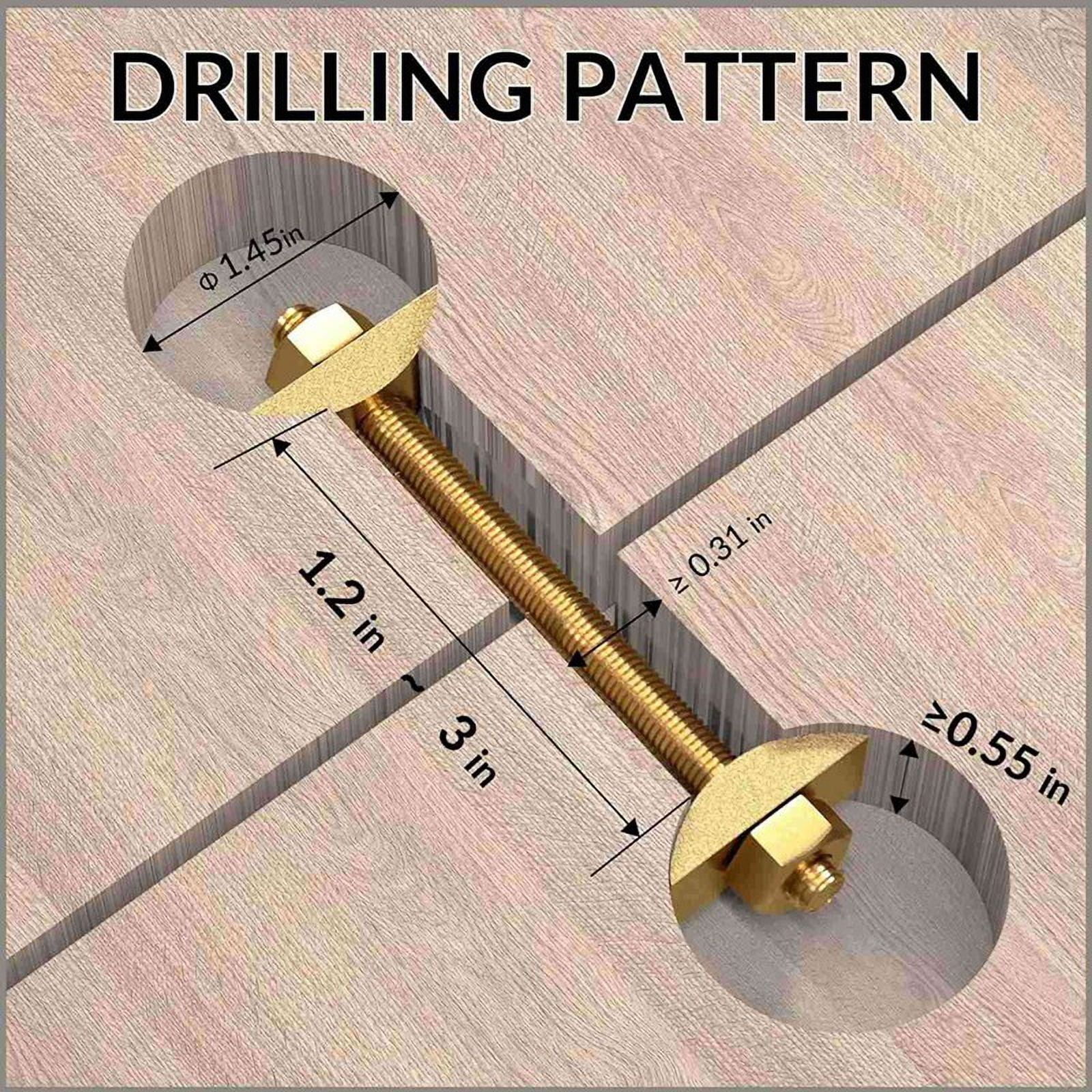 24Pcs Countertop Connector Bolts, M8x100mm Countertop Joint Fasteners, Furniture Fastening Connectors