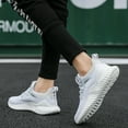 thumbnail image 4 of Men's Casual Runing Trainers Sneakers Breathable Fitness Mesh Shoes Sports USA, 4 of 6