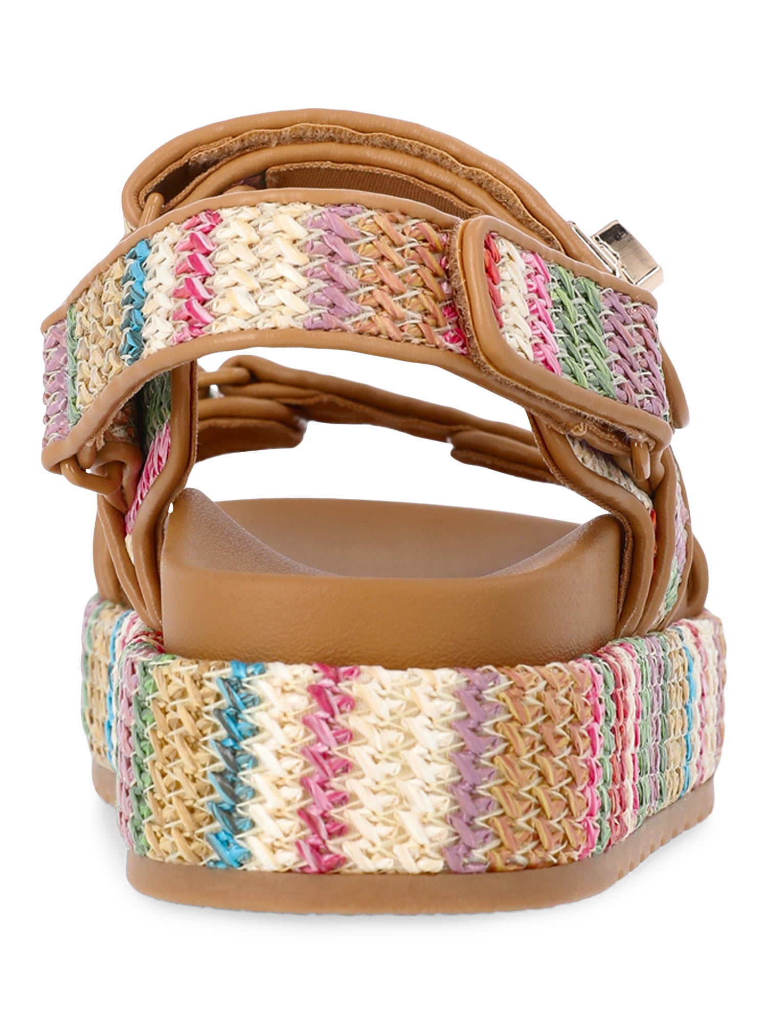 Madden NYC Women's Raffia Platform Sandals