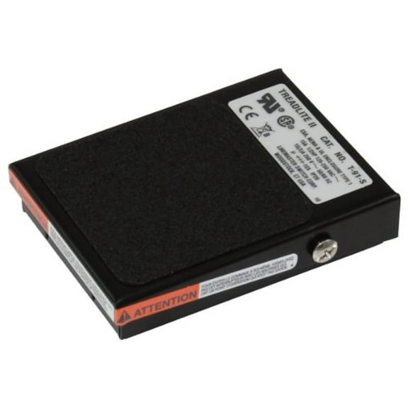 Linemaster T-91-S Treadlite II Foot Switch, Electrical, Single Pedal, Momentary, SPDT, No Guard, Black CA1