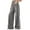Gray, variant on WTOBBY Women's Versatile High Street Retro Washed Blue Jeans with Side Stripes for a Fashionable and Casual Look in Daily Wear,Blue L