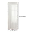thumbnail image 2 of OULII Accessoires de Rideaux Rideau de Fenêtre Blanc Polyester Séparateur d'Espace Lot de 1, 2 of 8