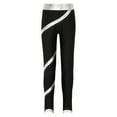 thumbnail image 4 of Haitryli Kids Girls Ice Skating Tights Dance Leggings Gymnastics Compression Pants Shiny Bottoms Silver 6, 4 of 7