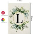 thumbnail image 6 of Crowned Beauty Monogram Letter L Garden Flag Floral 12x18 Inch Double Sided for Outside Small Burlap Family Last Name Initial Yard Flag CF774-12, 6 of 10
