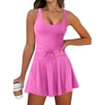 thumbnail image 1 of Vestido de tenis Caracilia Workout con bolsillos cortos para mujer, 1 of 8