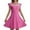 Z53Hot Pink, variant on KONDYS Summer Girls Solid Color Dress With Bow Knot Sweet Sleeveless For Kids Cozy Beautiful Girls Dress