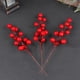 thumbnail image 3 of 10 unids/set tallos de cereza roja artificiales tallos de bayas festivos Navidad, 3 of 5