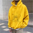 thumbnail image 5 of ZCFZJW Mens Retro Sun and Moon Graphic Hoodie Lightweight Pullover Sweatshirts Cool Hooded Long Sleeve Shirts with Drawstring Pockets Yellow XXXL, 5 of 5